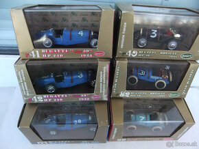 mix Bugatti od  ELIGOR,BRUMM a SOLIDO mierka 1:43