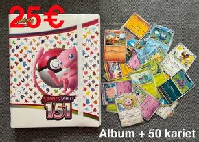 VÝHODNÁ PONUKA POŠTOVNÉ +2€ Pokémon albumy a karty