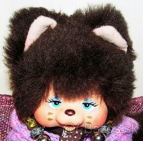 RETRO Mončičák, monchhichi NYAMY mončiči  kotě PELZI - 1