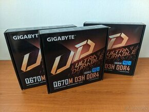 GIGABYTE Q670M-D3H DDR4, socket 1700 / NOVÉ