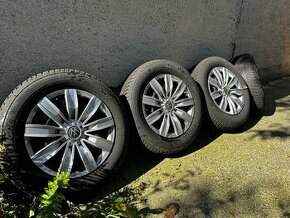 Zimné pneu na diskoch Volkswagen Tiguan 5x112 215/65R17 - 1