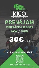 Prenájom vybračnej dosky / žaby