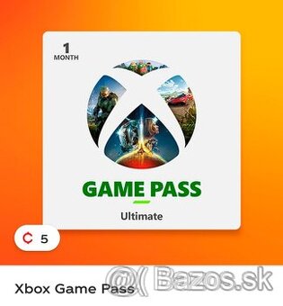 Predám voucher Xbox game pass (na 1 mesiac)