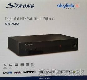 Predám DVB-S2 satelitný HD prijímač Strong SRT 7502 SKYLINK