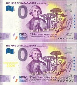 0 Euro Souvenir MÓRIC BEŇOVSKÝ (NOVÝ DIZAJN + ANNIVERSARY)