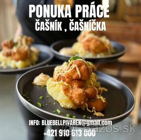 Ponuka práce Čašník / Čašníčka