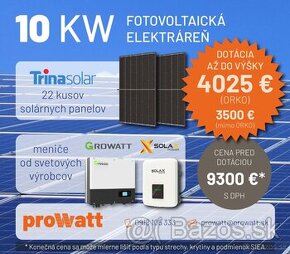 FOTOVOLTAIKA a TEPELNÉ ČERPADLÁ na kľúč PROWATT s.r.o