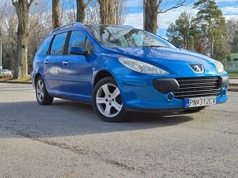 Peugeot 307sw kombi 1.6 hdi, PANORÁMA, 7-miest