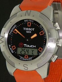 TISSOT T-TOUCH ORANGE STEEL