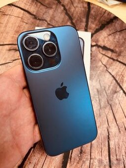 iPhone 15 pro 256 blue Titan batéria 91% záruka