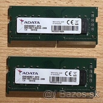 2x8GB (16GB) ADATA DDR4 SO-DIMM 2400MHz RAM