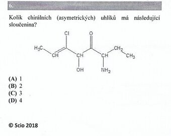 Skúšobné SCIO testy- bio/chem