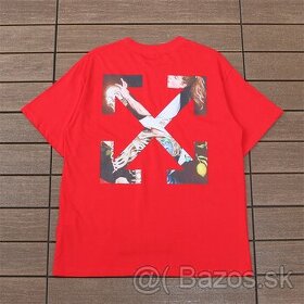 OFF WHITE tee Red / Skull logo XL