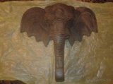 Hlava slona drevorezba - 1