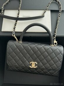 Chanel čierna kožená kabelka 1:1 - 1