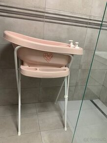 Detská vanička s teplomerom Bébé-jou Click pale pink