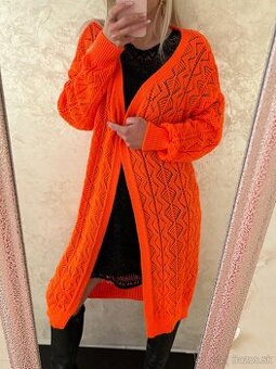 Damsky Cardigan neo orange