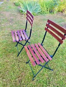 Štyllové záhradné stoličky so stolíkom - 1