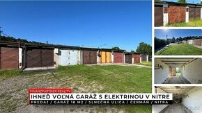 Garáž s elektrinou, 18 m2, Čermáň, Nitra