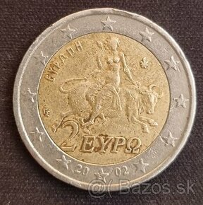 2€ "S" Greece 2002 - vzacna zberatelska minca - 1