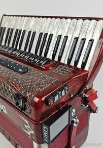 Akordeon harmonika profi Piermaria + Kompletné Midi Limex G5