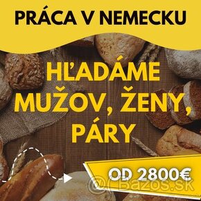 Hľadáme mužov, ženy, páry na prácu v Nemecku