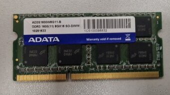 DDR3 SODIMM 8 GB Adata