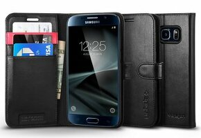 Spigen flipové pouzdro Wallet S pro Galaxy S7, čierne 555CS2 - 1