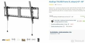 AlzaErgo TXL05B Frame XL sklopný 43"– 90"