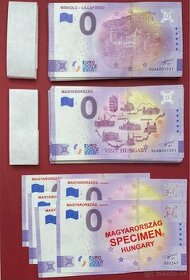 0 Euro Souvenir bankovky Maďarsko Magyarország Hungary 2021