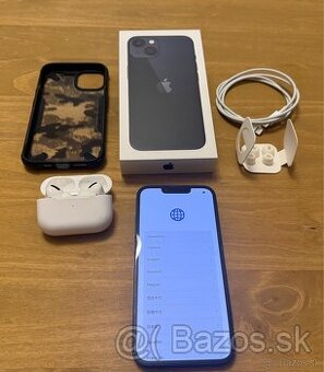 Predám iPhone 13, 128gb + slúchadla AirPods Pro