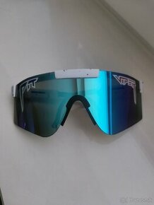 Športové slnečné okuliare Pit Viper - bielo modre