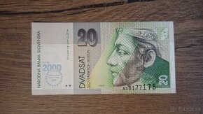 bankovka 20sk bimilenium UNC