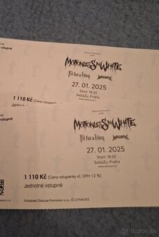 2 lístky na Motionless in White v Prahe