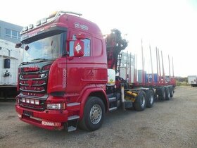 Scania R450,tahač,6x4,ruka Palfinger,návěs,klanice,klaničák - 1