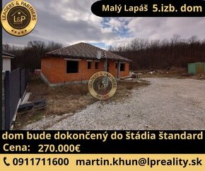 Na predaj 5izb.dom Malý Lapáš - 1