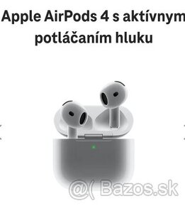 apple airpods 4 s potlačanim hluku