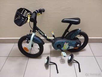 Detsky bicykel 14 s pomocnymi kolieskami