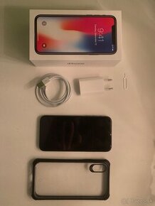 iPhone X 256GB - 100% zdravie batérie, ako nový, s príslušen