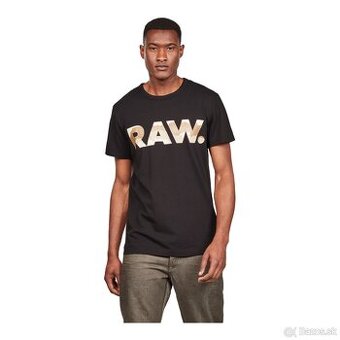 panske tricko g-star raw velkost S cierne