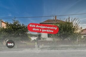 SRG | 6i dvojgeneračný dom s garážou a 2 terasami | Bajč