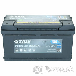 Predám Exide Premium 12V 100Ah 900A EA1000 - 1