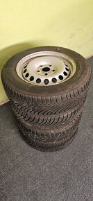 Plechové disky 5x112 R15 +Pneu 195/65 R15 95T zimné - 1