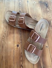 Salamander Šľapky sandále kožené koža 39 typu Birkenstock