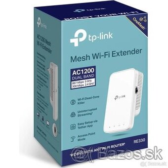 TP- Link Extender RE330 - AC1200 + LAN 2kusy