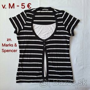 TRIČKO dámske Marks&Spencer (v. M) 5 €