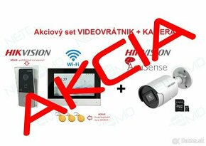 Akciový set Hikvision videovrátnik DS-KIS603 + 4Mpx IP kamer