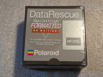 Polaroid 3.5" diskety DataRescue Macintosh 800K floppy nove