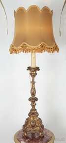 Barokní dřevěný svícen - Lampa