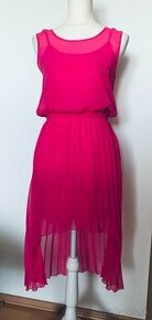 Ružové plisované šaty - 1